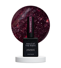 NAILSOFTHENIGHT Reflective base 12 — камуфлююча світловідбиваюча база з бордовою поталлю, 10 мл