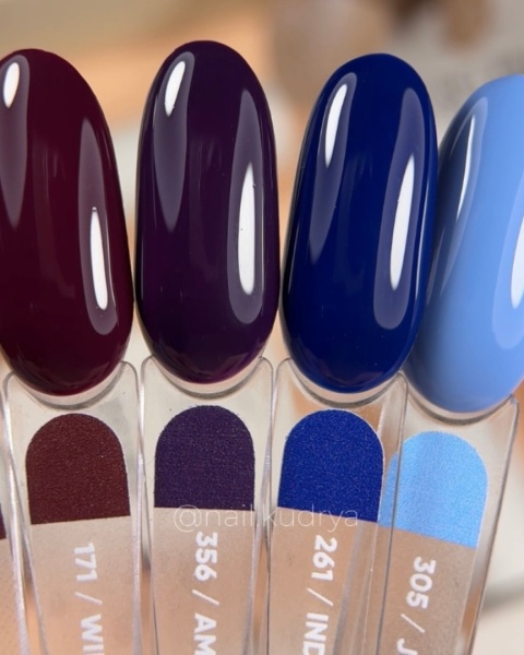 NAILSOFTHEDAY Amethyst Gel Polish – głęboki śliwkowy lakier hybrydowy o chłodnym odcieniu, 10 ml