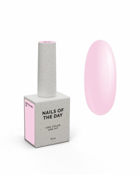 NAILSOFTHEDAY Bottle gel 02 – блідно-рожевий гель для зміцнення та ремонтів, 10 мл