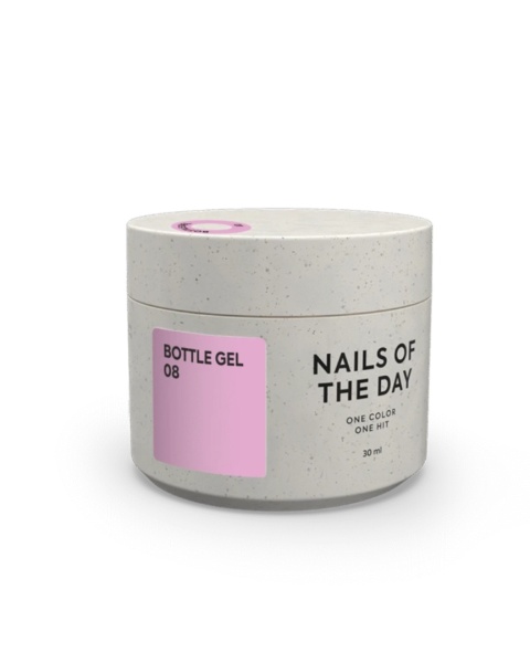 NAILSOFTHEDAY Bottle gel 08 – холодний рожевий гель для зміцнення та ремонтів, 30 мл