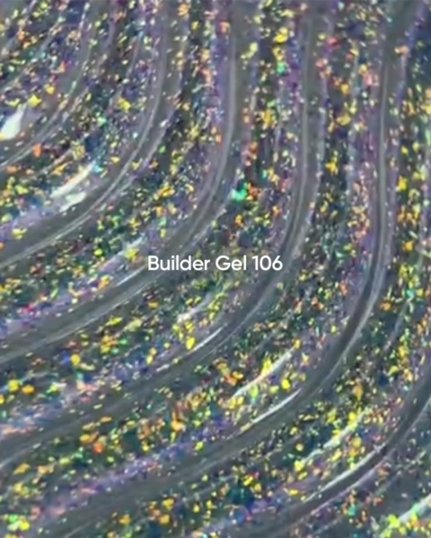 NAILSOFTHEDAY Builder gel 106 - żel budujący z płatkami juki, 15 ml