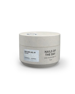 NAILSOFTHEDAY Builder gel 81 - milky builder gel with pearlescent shine, 15 ml