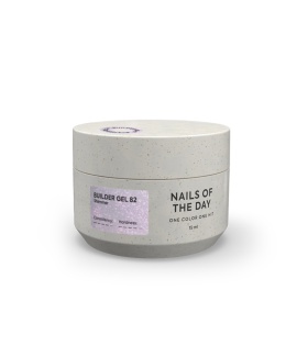 NAILSOFTHEDAY Builder gel 82 - różowy żel budujący z perłowym połyskiem, 15 ml