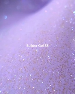 NAILSOFTHEDAY Builder gel 83 - fioletowy żel budujący z perłowym połyskiem, 15 ml