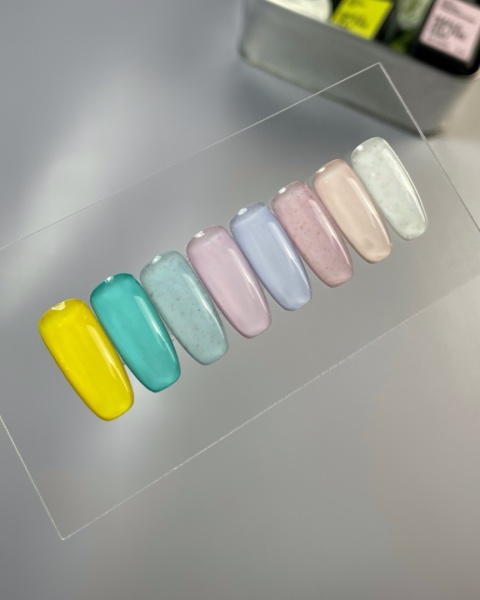 NAILSOFTHEDAY Charlotte Gel Polish - м’ятно-блакитний гель-лак із золотою поталлю, 10 мл