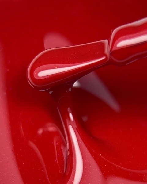 NAILSOFTHEDAY Color of the month August 2025 Kalyna - czerwony lakier hybrydowy z delikatną drobinką, 10 ml