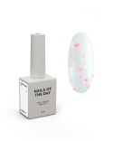 NAILSOFTHEDAY Cover base 41 – milky base with neon glitter, 10 ml