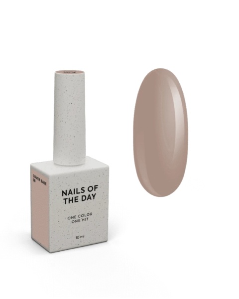 NAILSOFTHEDAY Cover base NEW 08 - półprzezroczysta baza w odzieniu kawy kappucino, 10 ml