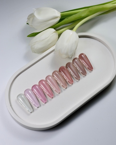 NAILSOFTHEDAY Cover base NEW 09 - półprzezroczysta nude baza , 30 ml