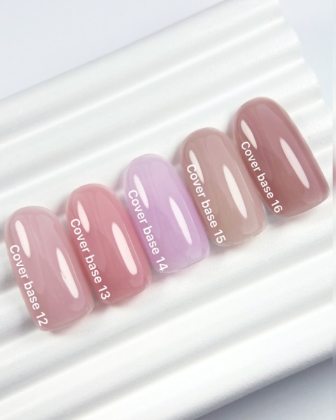 NAILSOFTHEDAY Cover base NEW 12 - zgaszona beżowo-różowa baza hybrydowa, 30 ml