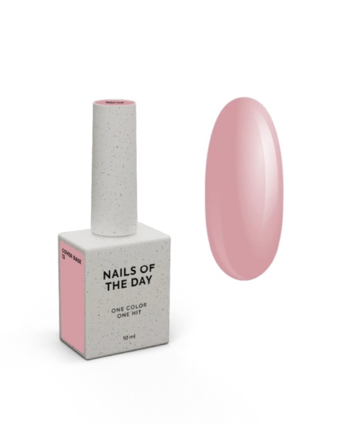 NAILSOFTHEDAY Cover base NEW 13 - opaque nude-pink base coat, 10 ml