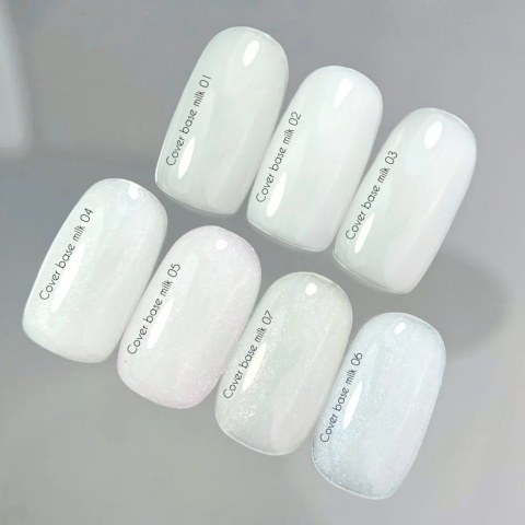 NAILSOFTHEDAY Cover base NEW Milk 02 - translucent milky base coat, 30 ml