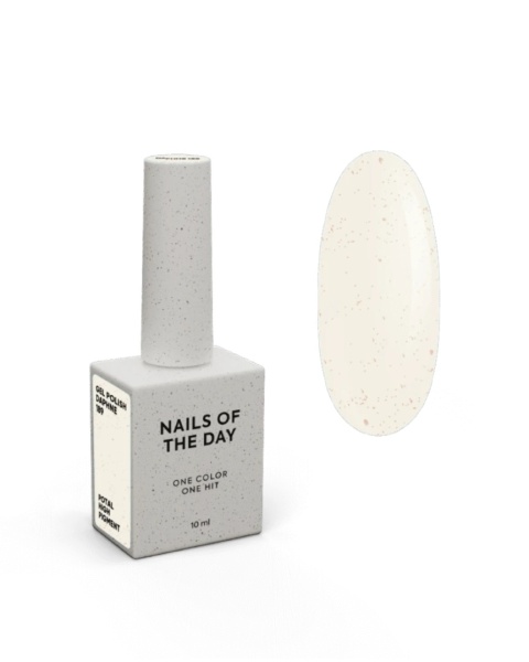 NAILSOFTHEDAY Daphne Gel Polish - milky gel polish with gold flakes, 10 ml