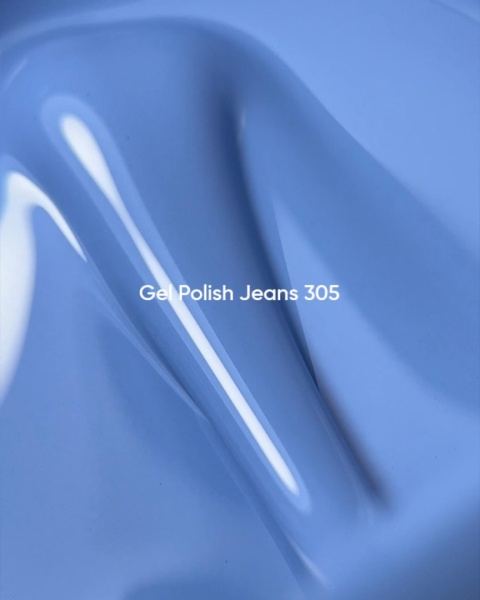 NAILSOFTHEDAY Jeans Gel Polish – chłodny niebiesko-szary lakier hybrydowy, 10 ml