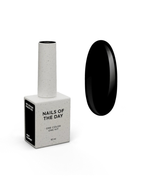 NAILSOFTHEDAY Black Gel Polish - gel polish, 10 ml