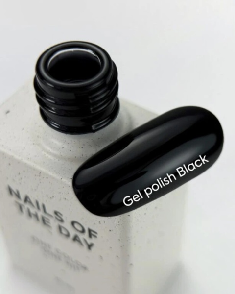NAILSOFTHEDAY Black Gel Polish - gel polish, 10 ml