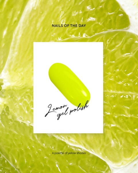 NAILSOFTHEDAY Lemon Gel Polish - lakier hybrydowy, 10 ml