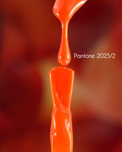 NAILSOFTHEDAY Pantone 2025/2 Gel Polish - neonowy pomarańczowy lakier hybrydowy, 10 ml