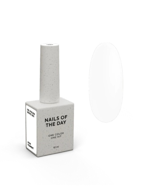 NAILSOFTHEDAY White Gel Polish - lakier hybrydowy, 10 ml