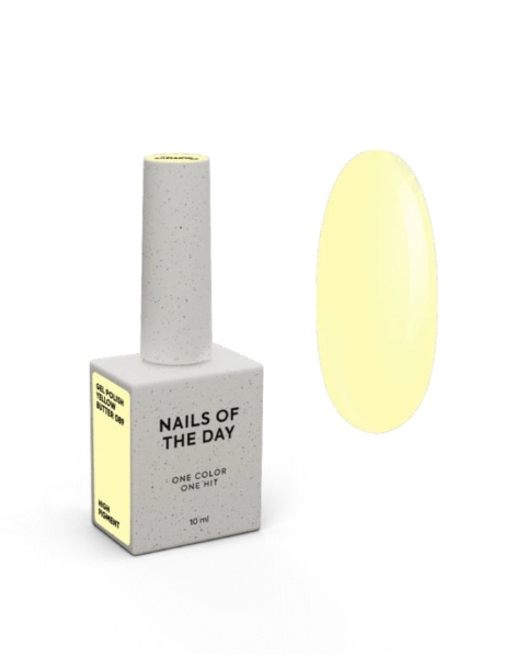 NAILSOFTHEDAY Yellow butter Gel Polish - pastel yellow gel polish, 10 ml