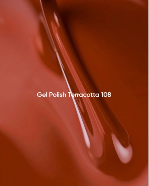 NAILSOFTHEDAY Terracotta Gel Polish – warm brick-toned gel polish, 10 ml