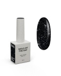 NAILSOFTHEDAY Deniels Gel Polish - пігментований чорний зі срібним шиммером світловідбиваючий гель–лак, 10 мл