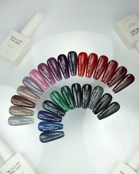 NAILSOFTHEDAY Aviation Gel Polish - niebieski lakier hybrydowy z odblaskową drobinką, 10 ml