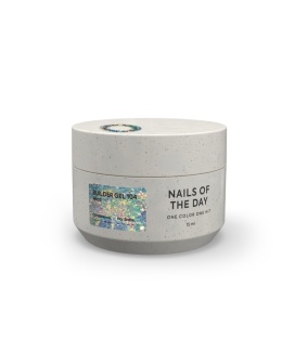 NAILSOFTHEDAY Builder gel 104 - żel budujący z płatkami juki, 15 ml
