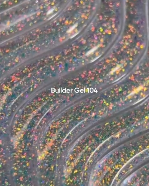 NAILSOFTHEDAY Builder gel 104 - żel budujący z płatkami juki, 15 ml