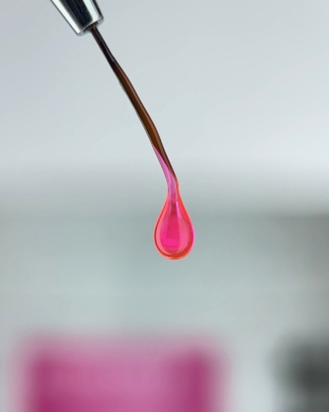 NAILSOFTHEDAY Builder gel 51 Vitrage - яскраво-рожевий вітражний гель, 15 мл