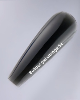 NAILSOFTHEDAY Builder gel 54 Vitrage - czarny witrażowy żel budujący, 15 ml