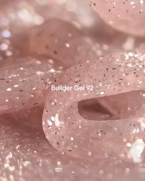 NAILSOFTHEDAY Builder gel 92 - beżowy żel budujący z drobinką odblaskową, 15 ml