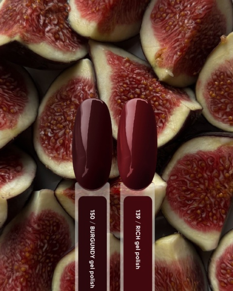 NAILSOFTHEDAY Burgundy Gel Polish - głęboki burgundowy lakier hybrydowy, 10 ml