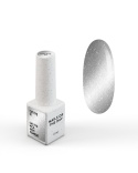 NAILSOFTHEDAY Cat Eye Gel Polish 01 – srebrno-szary lakier hybrydowy z efektem "kocie oko", 6 ml