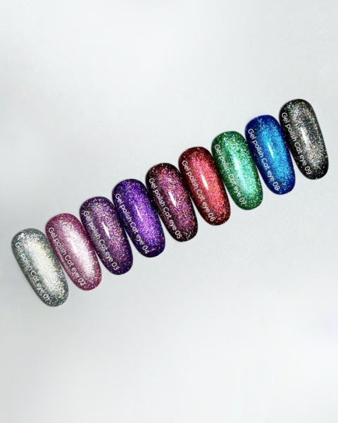 NAILSOFTHEDAY Cat Eye Gel Polish 02 – różowy lakier hybrydowy z efektem "kocie oko", 6 ml