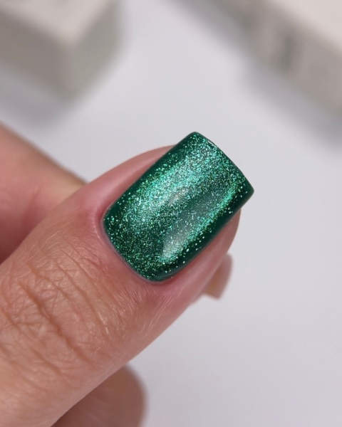 NAILSOFTHEDAY Cat Eye Gel Polish 07 – zielony lakier hybrydowy z efektem "kocie oko", 6 ml