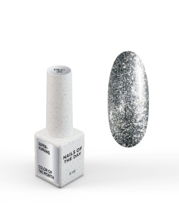 NAILSOFTHEDAY Color of the Month December 2025 Superhumans – srebrny lakier hybrydowy z efektem flash, 6 ml