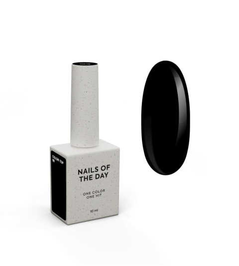 NAILSOFTHEDAY Color top 08 — чорний топ без липкого шару, 10 мл