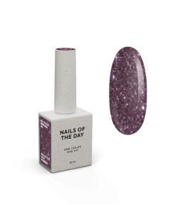 NAILSOFTHEDAY Euphoria Gel Polish - plum purple gel polish with a reflective particle, 10 ml