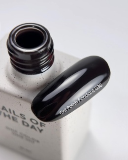 NAILSOFTHEDAY Fondant Gel Polish - bardzo ciemny brązowy lakier hybrydowy, 10 ml