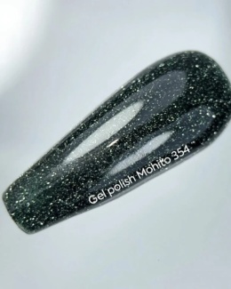 NAILSOFTHEDAY Mohito Gel Polish - dark green gel polish with reflective particle, 10 ml