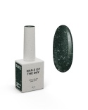 NAILSOFTHEDAY Mohito Gel Polish - ciemno-zielony lakier hybrydowy z odblaskową drobinką, 10 ml