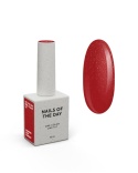 NAILSOFTHEDAY Mrs. Claus Gel Polish - czerwony lakier hybrydowy z brokatem, 10 ml