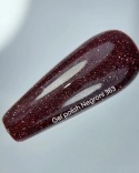NAILSOFTHEDAY Negroni Gel Polish - bordowy lakier hybrydowy z odblaskową drobinką, 10 ml
