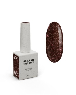 NAILSOFTHEDAY Negroni Gel Polish - burgundy gel polish with a reflective particle, 10 ml