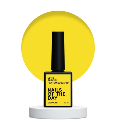 NAILSOFTHEDAY Pantone 2025/10 Gel Polish - słoneczny żółty lakier hybrydowy, 10 ml