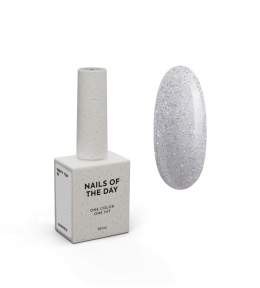 NAILSOFTHEDAY Party top 03 - pzezroczysty top z holographiczną drobinką, bez lepkiej warstwy i bez filtru UV, 10 ml