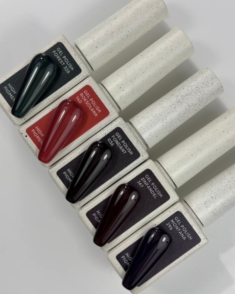 NAILSOFTHEDAY Fondant Gel Polish - дуже темний коричневий гель-лак, 10 мл