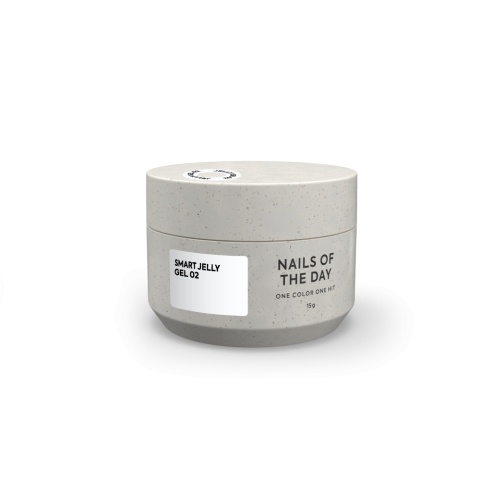 NAILSOFTHEDAY Smart Jelly gel 02 - biały budujący żel-galaretka, 15 ml