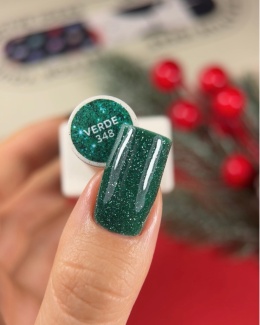 NAILSOFTHEDAY Verde Gel Polish - deep green gel polish with a reflective particle, 10 ml